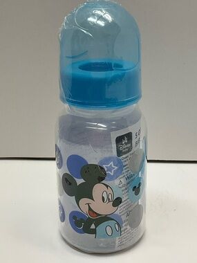 🌼4/$10🌼 NEW Disney Baby Mickey Mouse Blue Infant 5oz Bottle